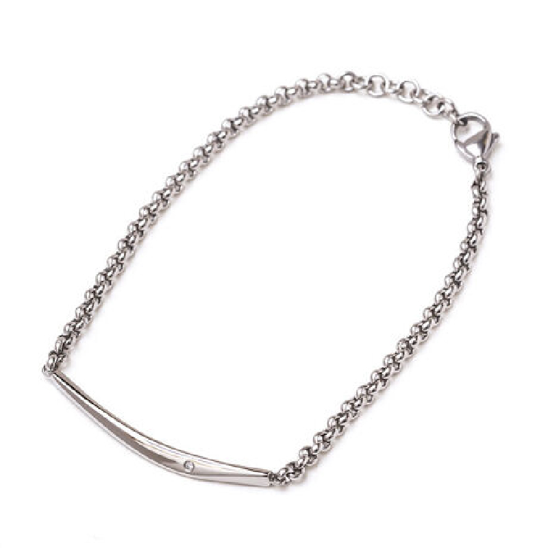 ファインスティール ダイヤモンド ペアブレスレット ¥9,900 (税込)