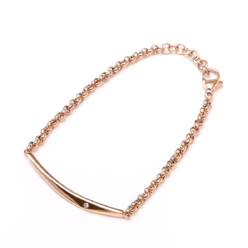 ファインスティール ダイヤモンド ペアブレスレット ¥9,900 (税込)