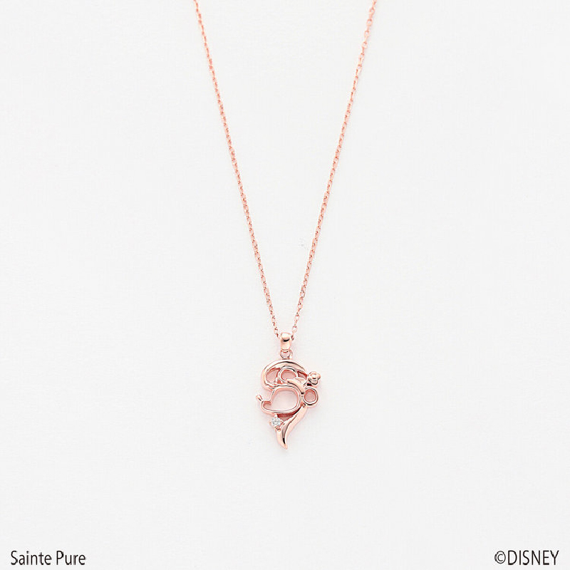【ディズニー】SMACK シルバー ピンクゴールドメッキ キュービックジルコニア ペアネックレス ¥14,300 (税込)