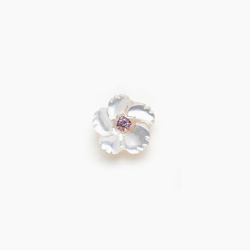 9月誕生花 K10 ピンクゴールド  ナデシコ ピアス ※片耳用¥8,800 (税込)