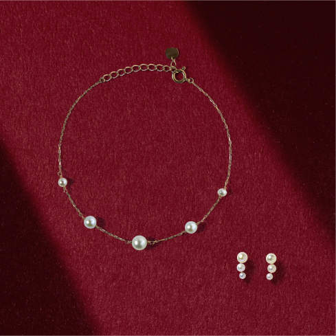 Pearl bracelet、Pearl pierce